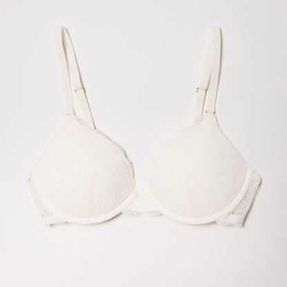 All Over Lace Lift Up Bra Ecru