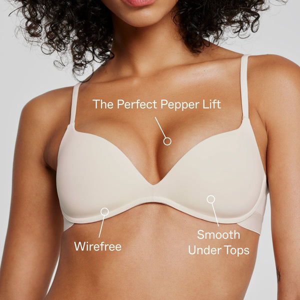 Zero-G Wirefree Lift Up Bra Ecru